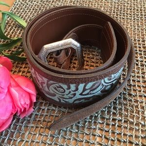Texas Leather Mfg. Genuine Italian Leather Belt